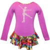 Purple "Peace & Stars" Ice Skating Dress With "Skating Girl" Applique -SkateHaven Store sd712iceskatingdress 71965.1627429439
