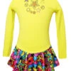 Yellow "Peace & Stars" Ice Skating Dress With "Peace & Stars" Rhinestone Applique 2 Yellow "Peace & Stars" Ice Skating Dress With "Peace & Stars" Rhinestone Applique -SkateHaven Store sd715skatedress 70769.1540224500