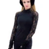 Elite Xpression - Black Xpression Top With Black Lace Sleeves -SkateHaven Store uhmcxly 41256 63638 88944.1570388554.1280.1280 93514.1573170835