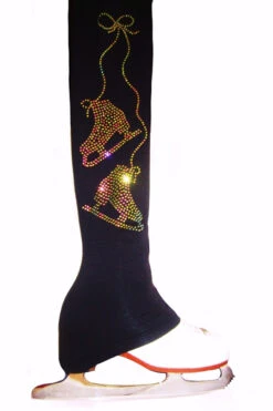 Figure Skating Pants With Vitrail "Pair Of Skates" Applique -SkateHaven Store vitrailpairofskatespants 42178.1667939827