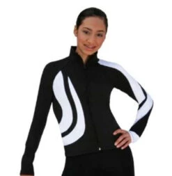 ChloeNoel J26 Swirls Figure Skating Jacket -SkateHaven Store white 69930.1540223060